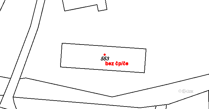 Opatovice nad Labem 42732450 na parcele st. 553 v KÚ Opatovice nad Labem, Katastrální mapa
