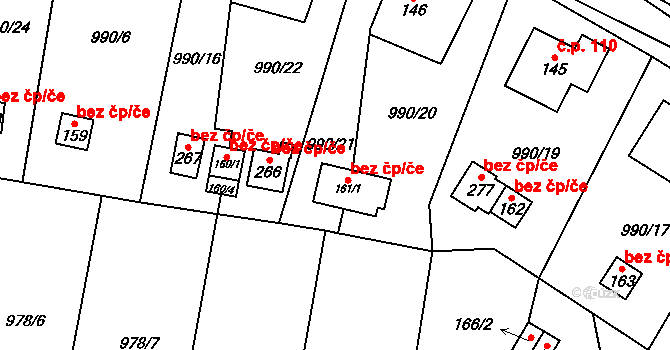 Objekt 45995451, Katastrální mapa