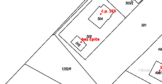 Hnojník 46452451 na parcele st. 505 v KÚ Hnojník, Katastrální mapa