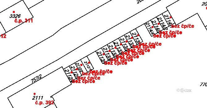 Třinec 48411451 na parcele st. 2113/7 v KÚ Lyžbice, Katastrální mapa
