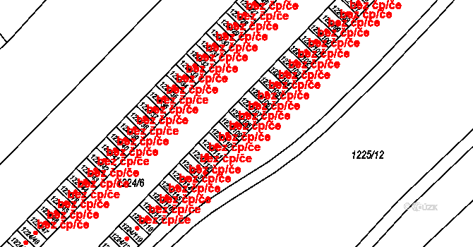 Teplice 49186451 na parcele st. 1224/109 v KÚ Teplice-Trnovany, Katastrální mapa