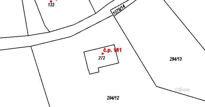 Masákova Lhota 161, Zdíkov na parcele st. 272 v KÚ Masákova Lhota, Katastrální mapa
