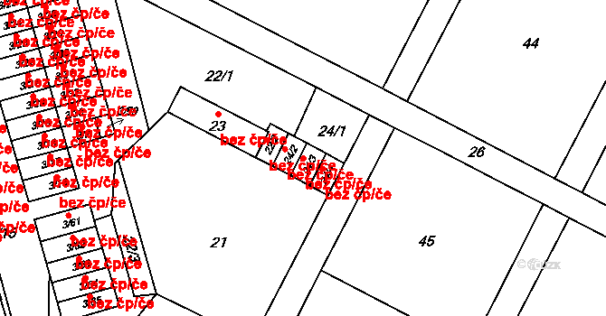 Třinec 40205452 na parcele st. 24/3 v KÚ Dolní Líštná, Katastrální mapa