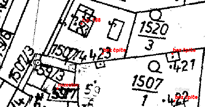 Lukavec 45274452 na parcele st. 423 v KÚ Lukavec u Pacova, Katastrální mapa