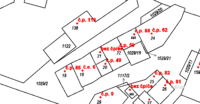 Černuc 48613452 na parcele st. 21 v KÚ Černuc, Katastrální mapa