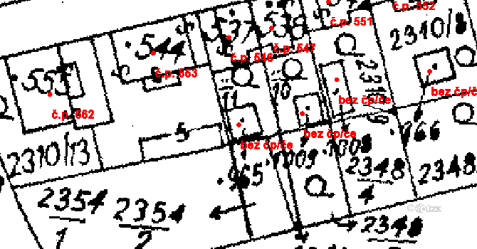 Libina 38994453 na parcele st. 5758 v KÚ Horní Libina, Katastrální mapa