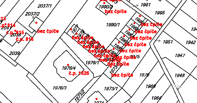 Duchcov 47904453 na parcele st. 1982 v KÚ Duchcov, Katastrální mapa