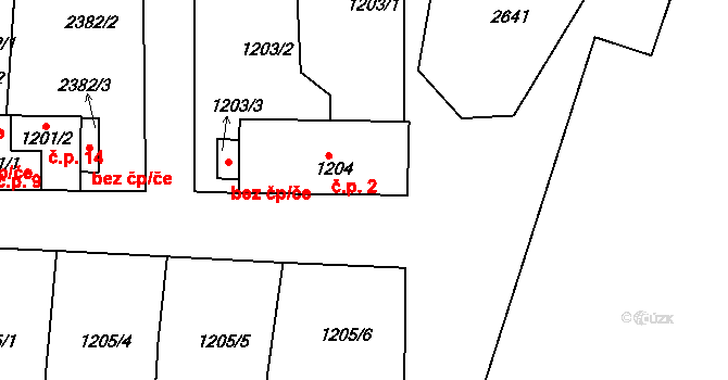 Lazce 6, Horšovský Týn, Katastrální mapa