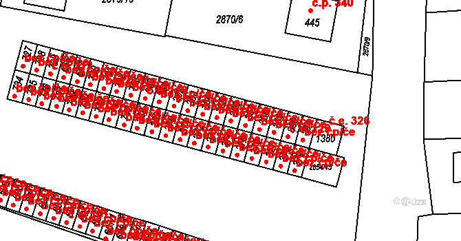 Borovany 40494454 na parcele st. 386 v KÚ Borovany, Katastrální mapa