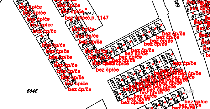 Žďár nad Sázavou 47206454 na parcele st. 6556 v KÚ Město Žďár, Katastrální mapa