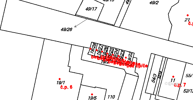 Josefův Důl 50405454 na parcele st. 19/27 v KÚ Josefův Důl u Mladé Boleslavi, Katastrální mapa