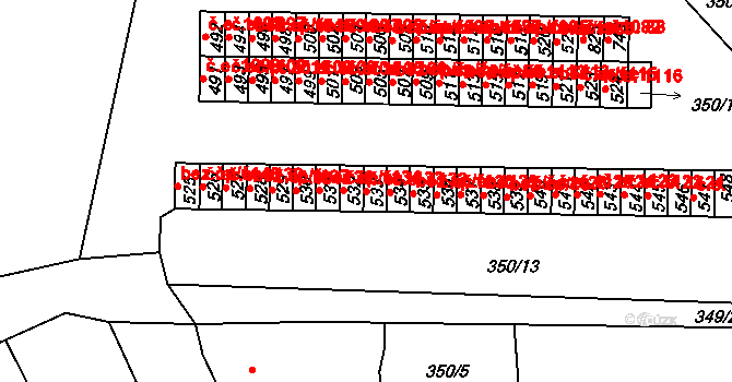 Černčice 1133 na parcele st. 533 v KÚ Černčice u Loun, Katastrální mapa