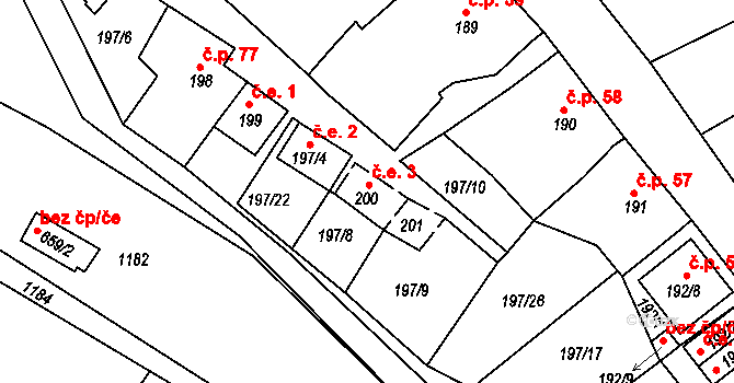 Sedlešovice 3, Nový Šaldorf-Sedlešovice, Katastrální mapa