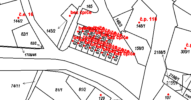Skalná 42690455 na parcele st. 631 v KÚ Skalná, Katastrální mapa