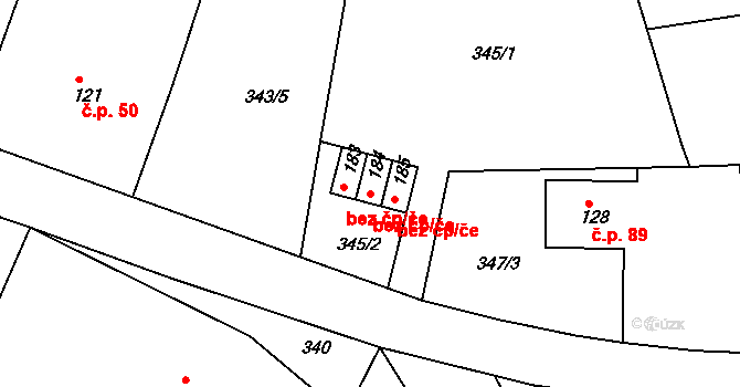 Rychnov nad Kněžnou 38475456 na parcele st. 184 v KÚ Lipovka u Rychnova nad Kněžnou, Katastrální mapa