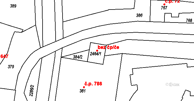 Týniště nad Orlicí 40071456 na parcele st. 2464/1 v KÚ Týniště nad Orlicí, Katastrální mapa