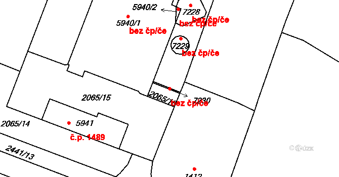 Cheb 47906456 na parcele st. 7230 v KÚ Cheb, Katastrální mapa