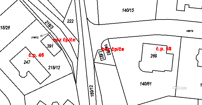 Trnová 98306456 na parcele st. 491 v KÚ Trnová u Jíloviště, Katastrální mapa