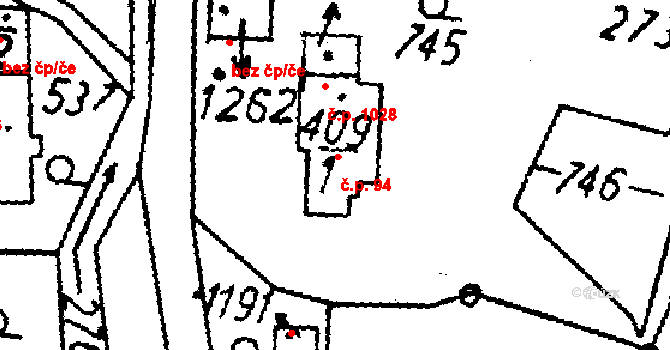 Kamenický Šenov 94 na parcele st. 409/1 v KÚ Kamenický Šenov, Katastrální mapa