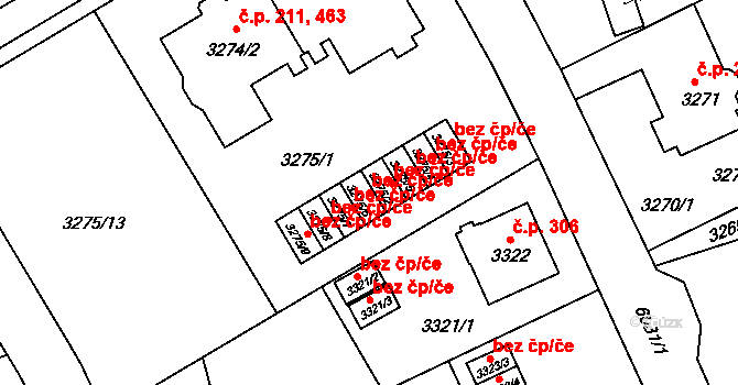 Liberec 40797457 na parcele st. 3275/6 v KÚ Liberec, Katastrální mapa