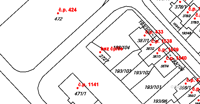 Sezimovo Ústí 41688457 na parcele st. 2727 v KÚ Sezimovo Ústí, Katastrální mapa