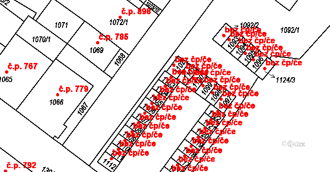 Duchcov 39134458 na parcele st. 1104 v KÚ Duchcov, Katastrální mapa