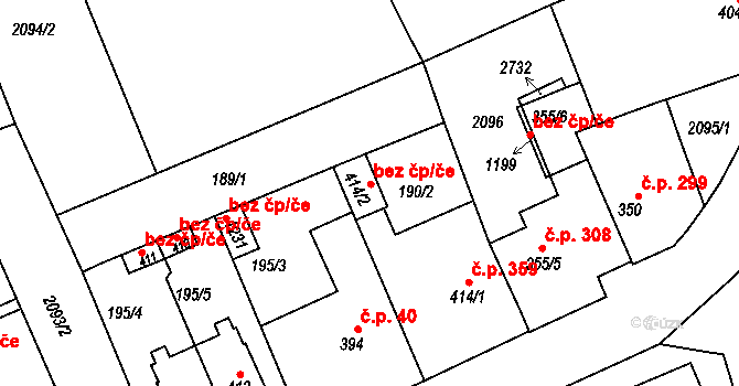 Golčův Jeníkov 90158458 na parcele st. 414/2 v KÚ Golčův Jeníkov, Katastrální mapa