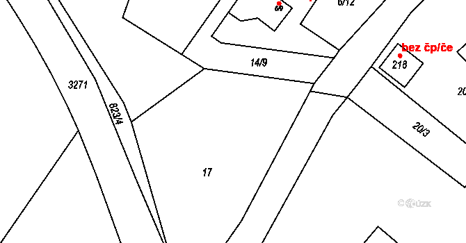 Vamberk 44245459 na parcele st. 151 v KÚ Merklovice, Katastrální mapa