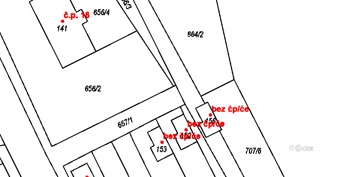 Dlouhá Ves 44517459 na parcele st. 152 v KÚ Dlouhá Ves u Havlíčkova Brodu, Katastrální mapa
