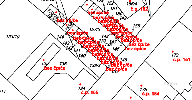 Teplice 49088459 na parcele st. 139 v KÚ Hudcov, Katastrální mapa