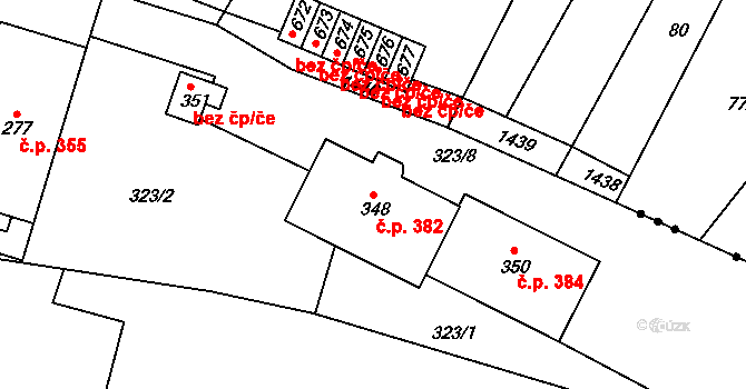 Miletín 382, Katastrální mapa