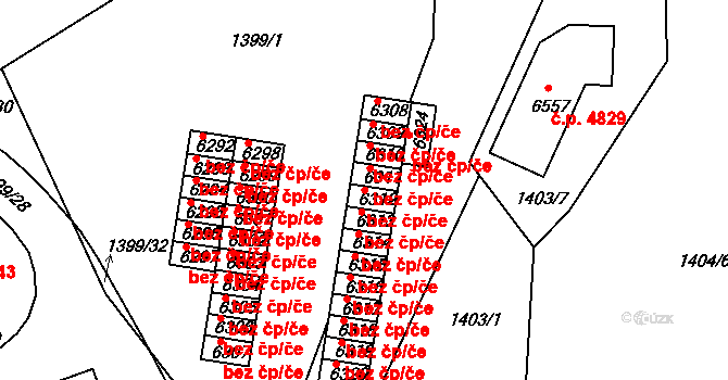 Jablonec nad Nisou 2814, Katastrální mapa