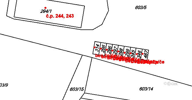 Teplice nad Metují 40127460 na parcele st. 314 v KÚ Teplice nad Metují, Katastrální mapa