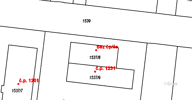 Bohumín 42164460 na parcele st. 1537/8 v KÚ Nový Bohumín, Katastrální mapa