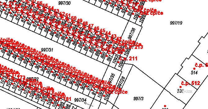 Mariánské Lázně 44658460 na parcele st. 890 v KÚ Mariánské Lázně, Katastrální mapa