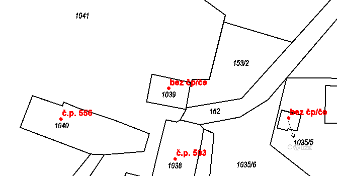 Desná 38444461 na parcele st. 1039 v KÚ Desná II, Katastrální mapa