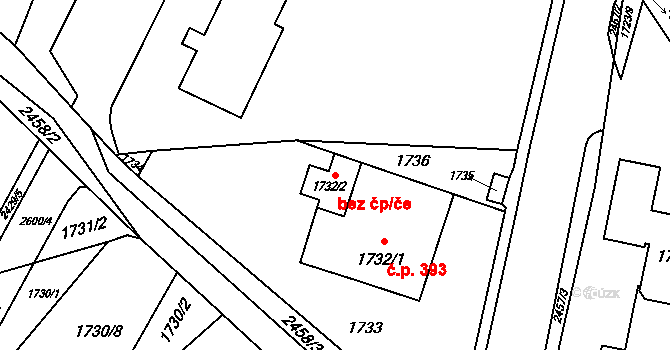 Česká Ves 41675461 na parcele st. 1732/2 v KÚ Česká Ves, Katastrální mapa