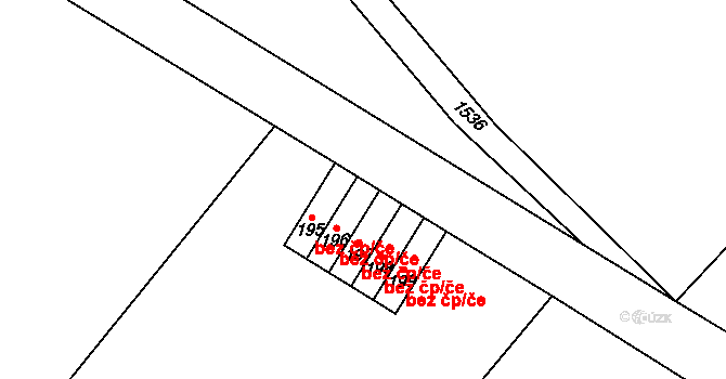 Jestřabí v Krkonoších 42638461 na parcele st. 196 v KÚ Křížlice, Katastrální mapa