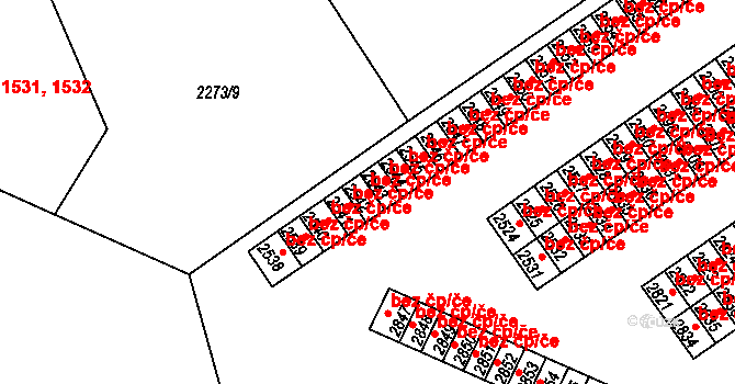 Dvůr Králové nad Labem 44924461 na parcele st. 2542 v KÚ Dvůr Králové nad Labem, Katastrální mapa