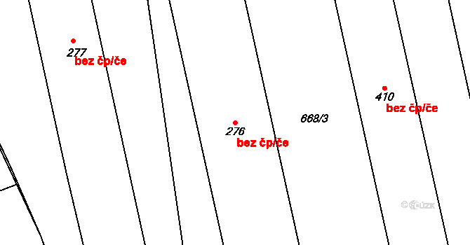 Rybník 45494461 na parcele st. 276 v KÚ Rybník u České Třebové, Katastrální mapa