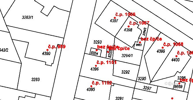 Pardubice 46758461 na parcele st. 8324 v KÚ Pardubice, Katastrální mapa