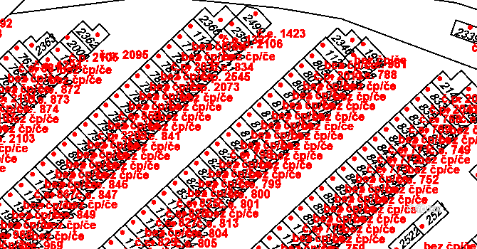 Sezimovo Ústí 47412461 na parcele st. 819 v KÚ Sezimovo Ústí, Katastrální mapa