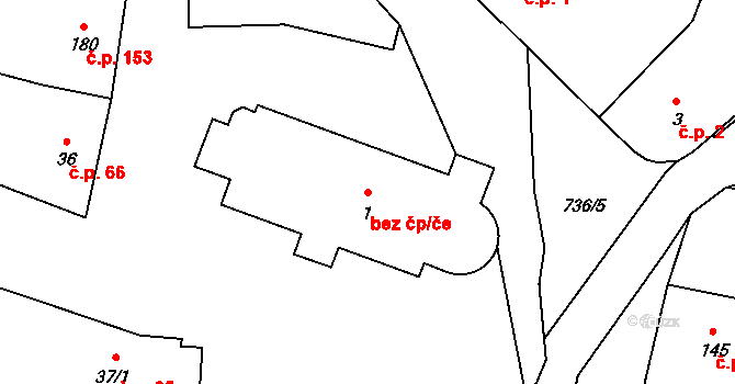 Sedlec-Prčice 50261461 na parcele st. 1 v KÚ Sedlec u Votic, Katastrální mapa