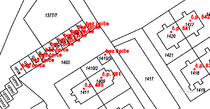 Česká Skalice 80903461 na parcele st. 1410/3 v KÚ Česká Skalice, Katastrální mapa