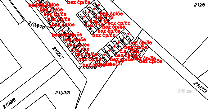 Trnovany 727, Teplice na parcele st. 2108/48 v KÚ Teplice-Trnovany, Katastrální mapa