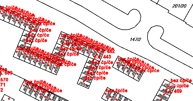 Tachov 43283462 na parcele st. 203/30 v KÚ Tachov, Katastrální mapa