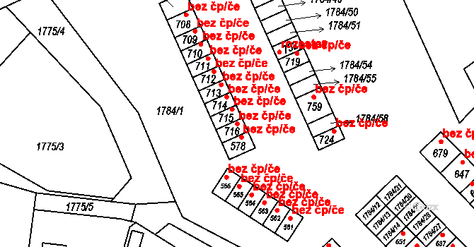 Benešov nad Černou 44168462 na parcele st. 716 v KÚ Benešov nad Černou, Katastrální mapa