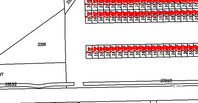 Žďár nad Sázavou 47600462 na parcele st. 3673 v KÚ Město Žďár, Katastrální mapa