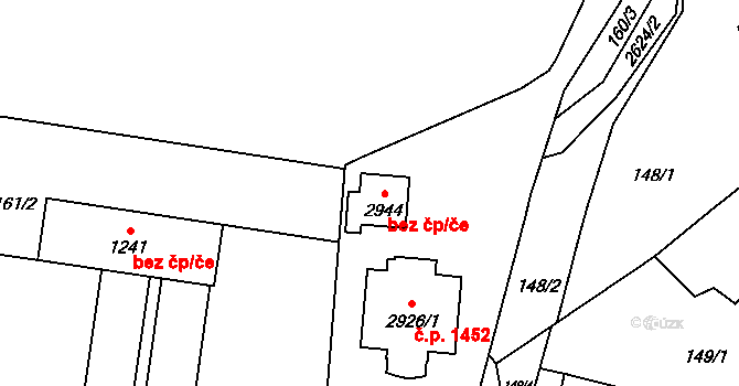 Lipník nad Bečvou 48317462 na parcele st. 2944 v KÚ Lipník nad Bečvou, Katastrální mapa