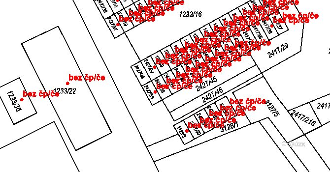 Rychnov nad Kněžnou 48624462 na parcele st. 2427/38 v KÚ Rychnov nad Kněžnou, Katastrální mapa